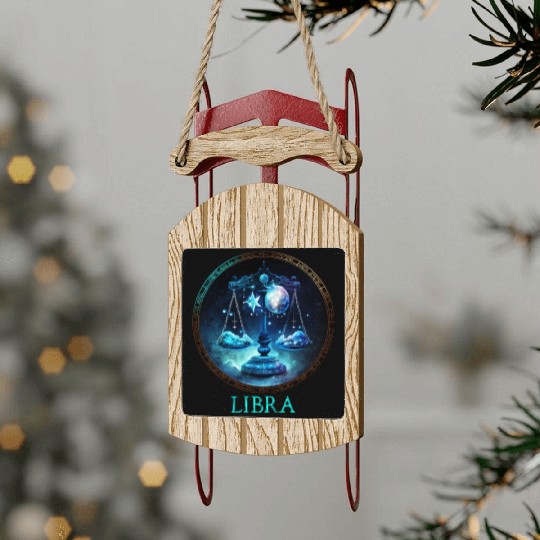Embrace Your Libra Identity: Libra Pride Zodiac Sled Ornaments
