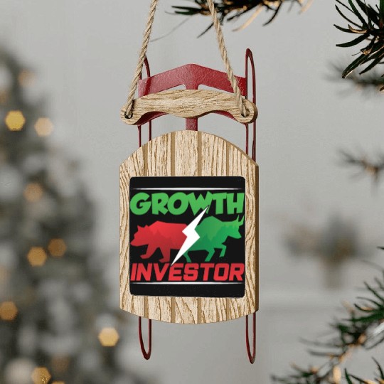 Growth Investor Investing Invest Shareholder Sled Ornaments