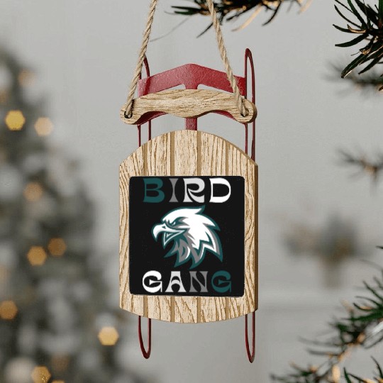 Eagle Bird Gang Funny Philadelphia Sled Ornaments