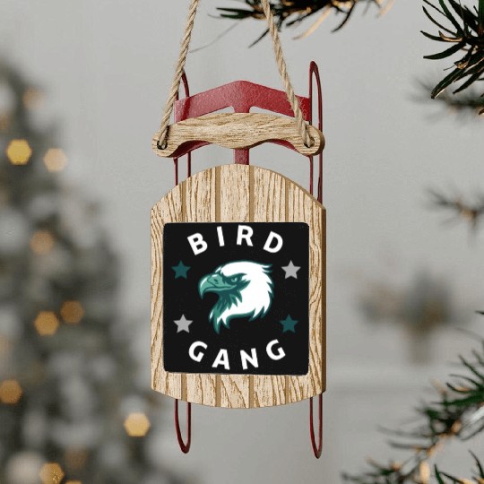 Eagle Bird Gang Funny Philadelphia Sled Ornaments