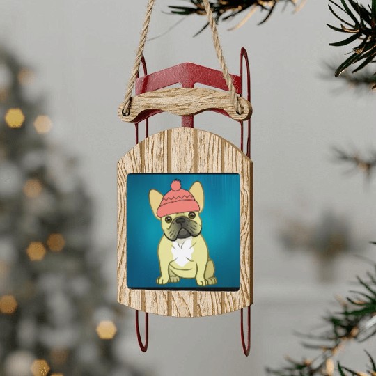 French Bulldog #9 Sled Ornaments
