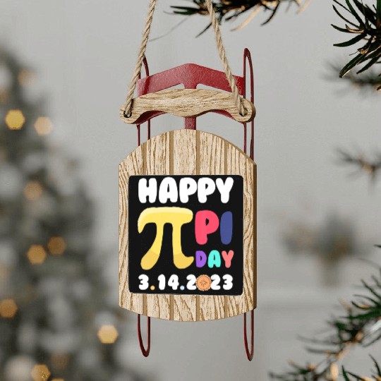 Pie Day Happy Pi Day 3 14 Pi Symbol Pi Math Sled Ornaments
