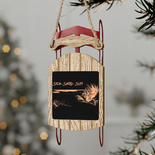 Sea, Sand And Sun Sled Ornaments