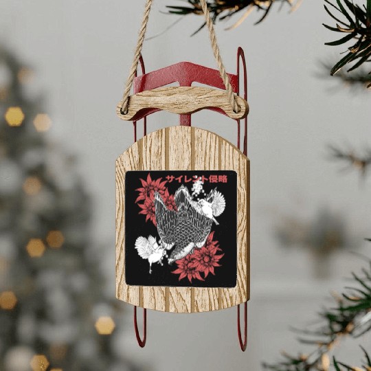 Birds Of Prey Falcon Sled Ornaments