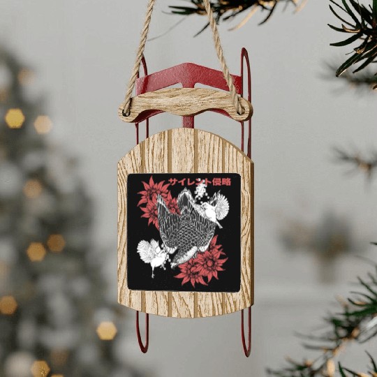 Birds Of Prey Falcon Sled Ornaments