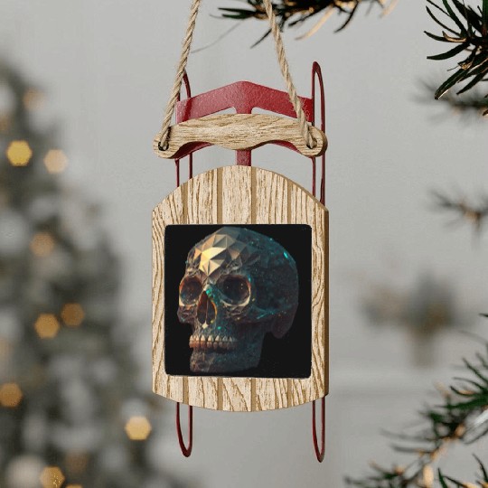 crystal skull Sled Ornaments