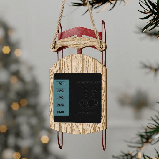 Gymnastic ring Vector Glyph Icon Sled Ornaments