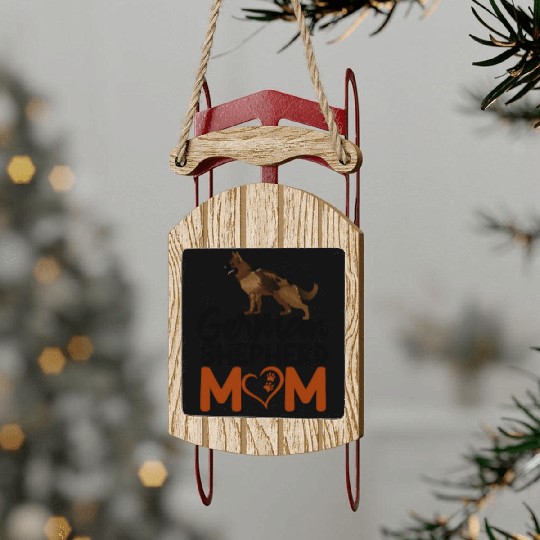 Dog Sled Ornaments | Dog Sled Ornaments | German shepherd mom