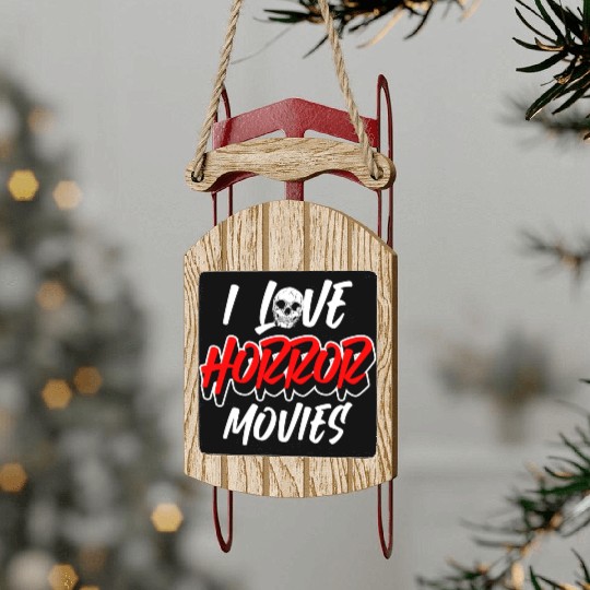 Movie Star Screen Clapperboard Hollywood Sled Ornaments