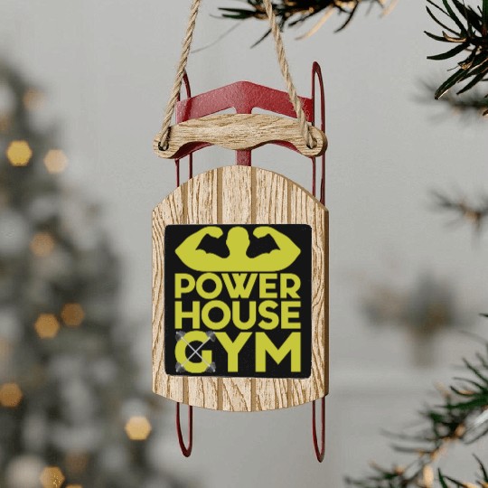 Powerhouse Gym Sled Ornaments