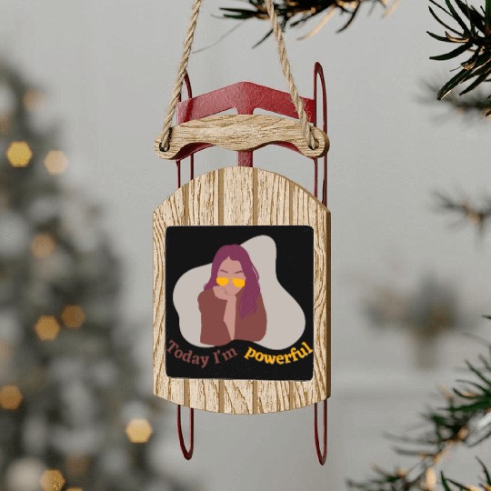 Embrace Equity International Women's Day Sled Ornaments