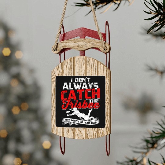 Ultimate Frisbee Importanter Disc Golf Ultimate Sled Ornaments