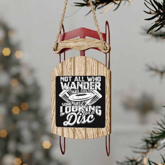 Ultimate Frisbee Importanter Disc Golf Ultimate Sled Ornaments