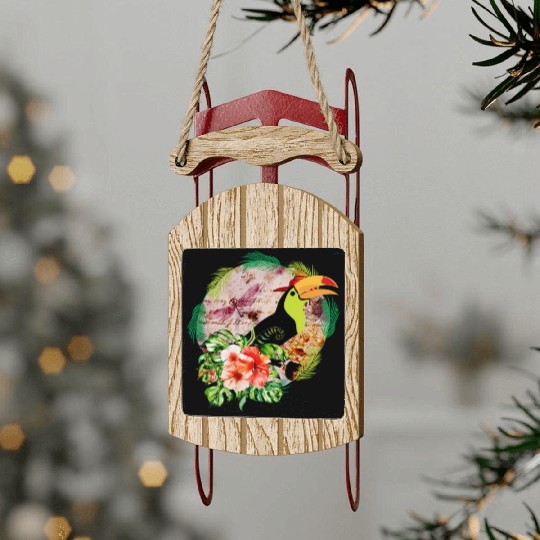 Toucan's Magic - Tropical Bird Witchcraft Sled Ornaments