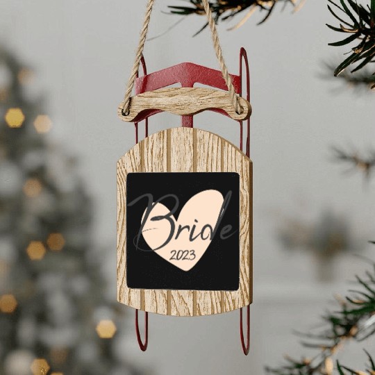 Bride 2023 bachelorette party Sled Ornaments