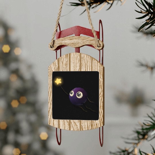 little soot sprite Sled Ornaments