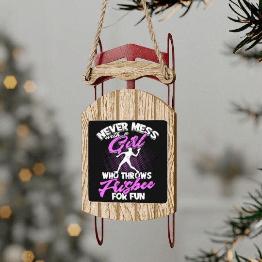 Ultimate Frisbee Importanter Disc Golf Ultimate Sled Ornaments