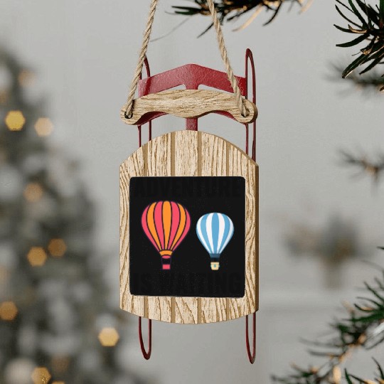 Hot Air Ballooning Hopper Balloon Ride Balloonist Sled Ornaments