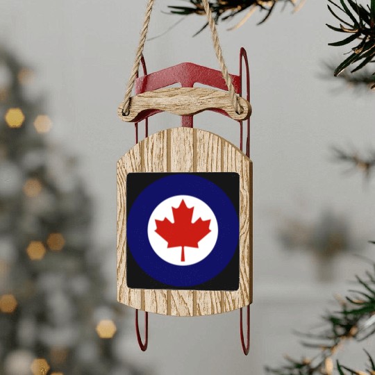 Canadian Air Force Current Emblem Sled Ornaments