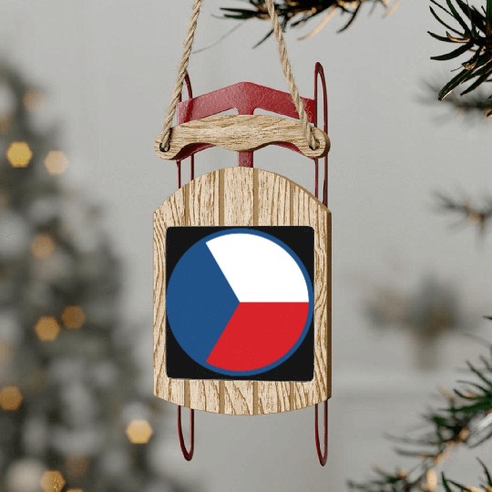 Czech Air Force Current Emblem Sled Ornaments