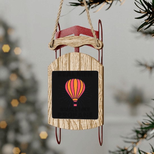 Hot Air Ballooning Hopper Balloon Ride Balloonist Sled Ornaments