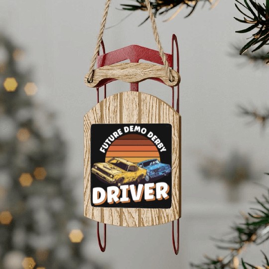 Demo Derby Demolition Derby Demolition Derby Lover Sled Ornaments