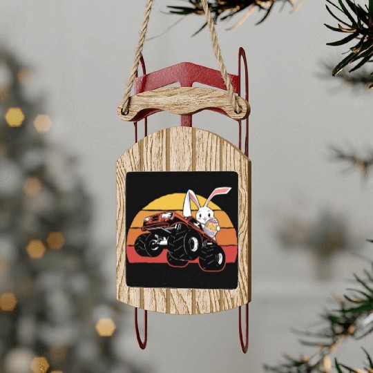 aster Rabbit Offroad Vehicles Truck Retro Sled Ornaments