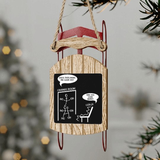 Chemistry Student - Science Teacher Chemist Sled Ornaments
