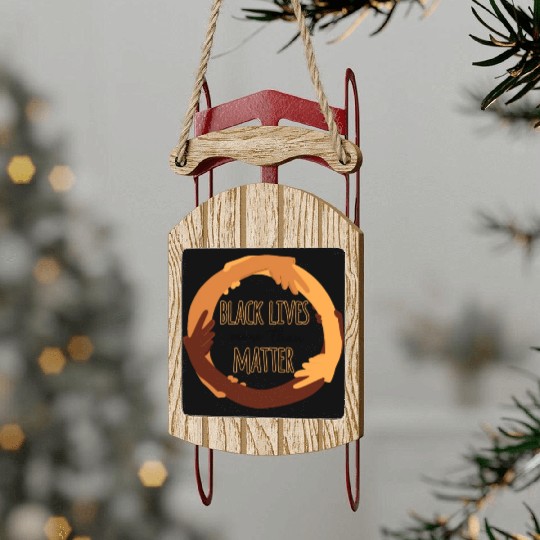 Black Lives More Than Matter Sled Ornaments