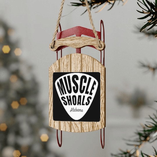 Muscle Shoals Albm Guitar Pick Music Recording Sled Ornaments