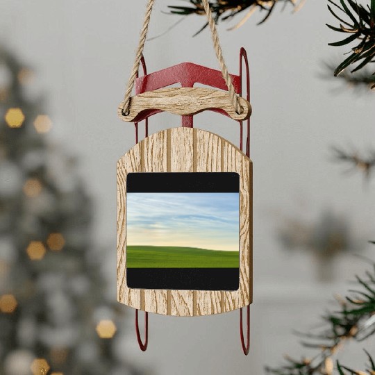 Peaceful Serenity In Nature Sled Ornaments