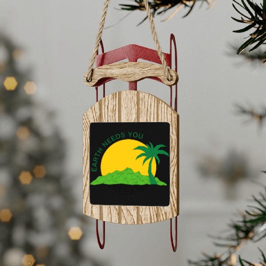 World Environment Day Sled Ornaments