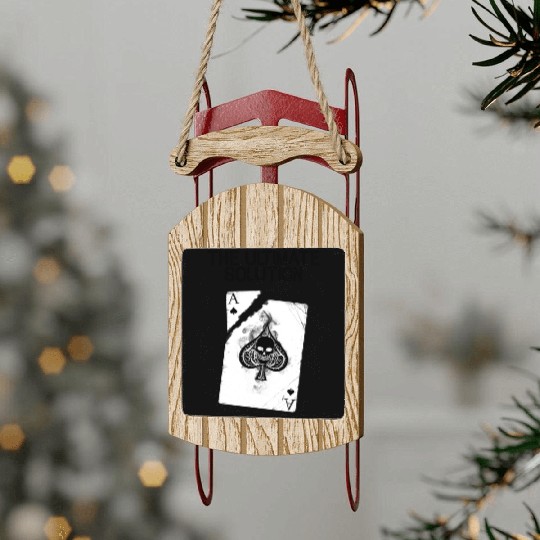 playing card - The ultimate solution Sled Ornaments