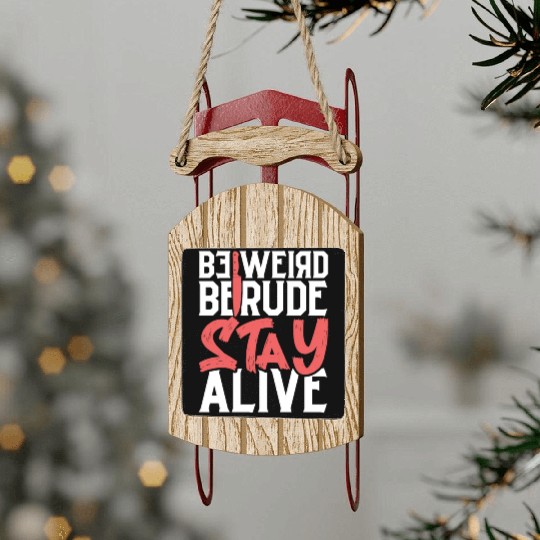 True Crime Murder Spy Crime Interest Gift Idea Sled Ornaments