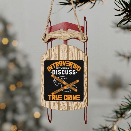 True Crime Murder Spy Crime Interest Gift Idea Sled Ornaments