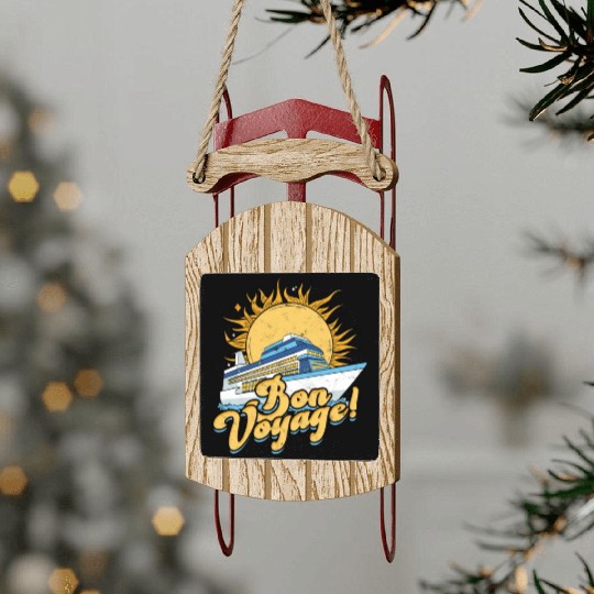 Bon voyage! - Cruise Sled Ornaments