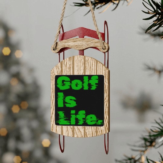 I Like Golfing, Golf Player, Golfing, Golf Is Life Sled Ornaments