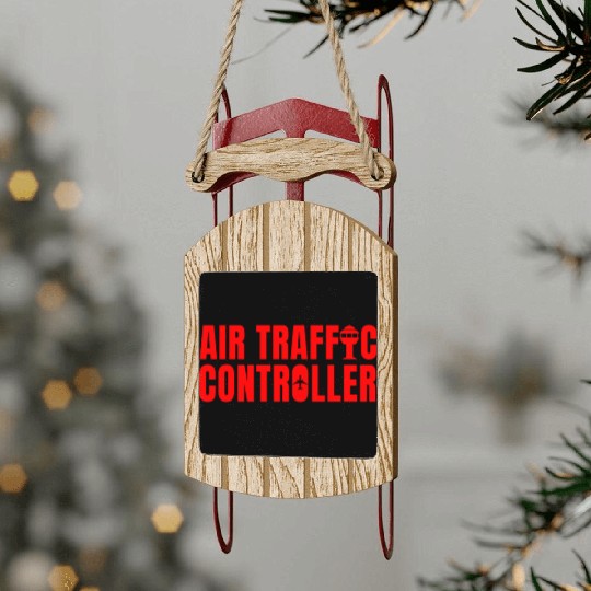Great Air Traffic Controller Aviation Flight Sled Ornaments
