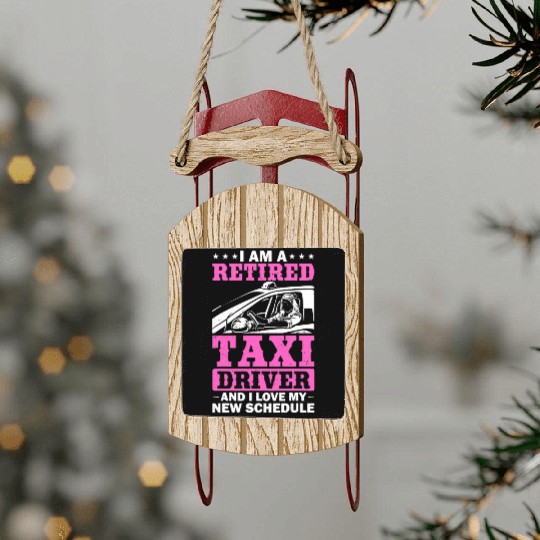 Professional Driver Cab Driver Outfit Taxi Lover Sled Ornaments