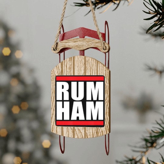 Unique S Womens Rum Ham Blue Small Us Sled Ornaments