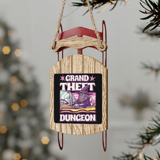 Grand Theft Dungeon Sled Ornaments