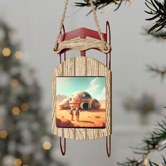 mars Sled Ornaments