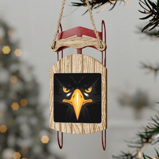 Angry bird Sled Ornaments