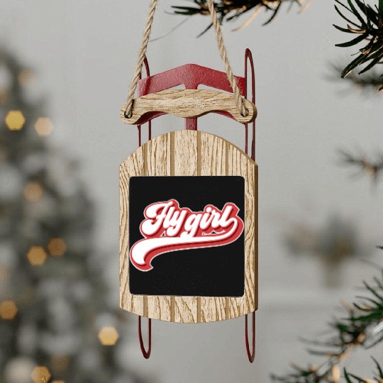 Fly 80S 90S Old School Hip Hop Sled Ornaments