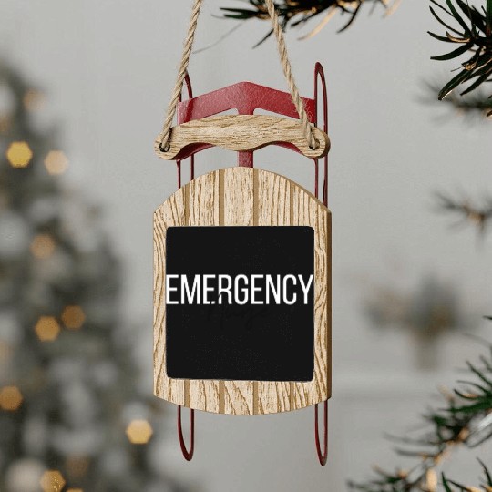 Er Nurse Emergency Room Nurse Registered Nurse Sled Ornaments