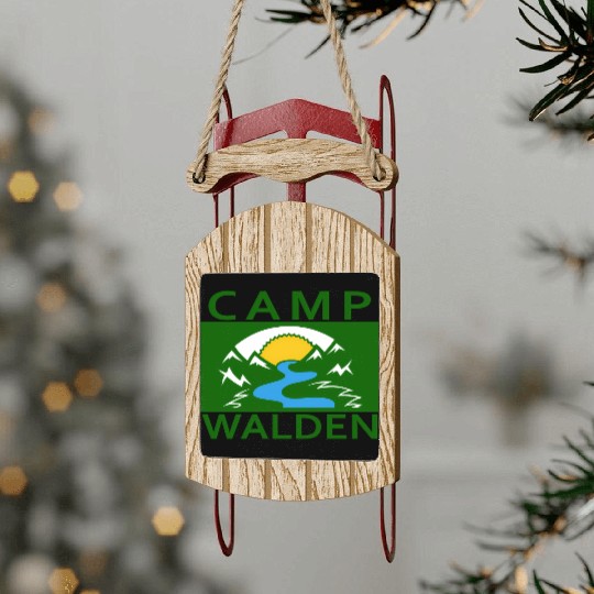Camp Walden An Adventure A Summer Camp Sled Ornaments