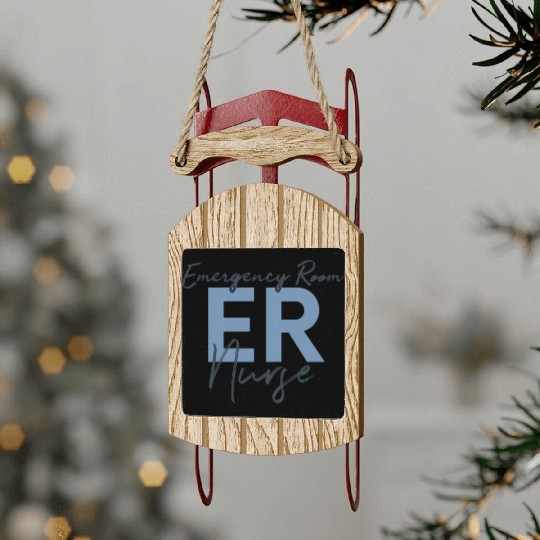 Er Nurse Emergency Room Nurse Registered Nurse Sled Ornaments