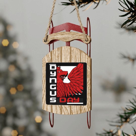 Dyngus Day Polish Eagle Poland Pride Sled Ornaments