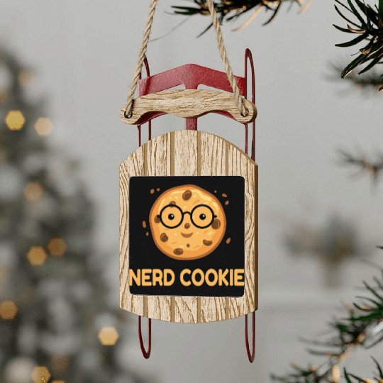 Nerd Cookie Cookies Candy Sled Ornaments