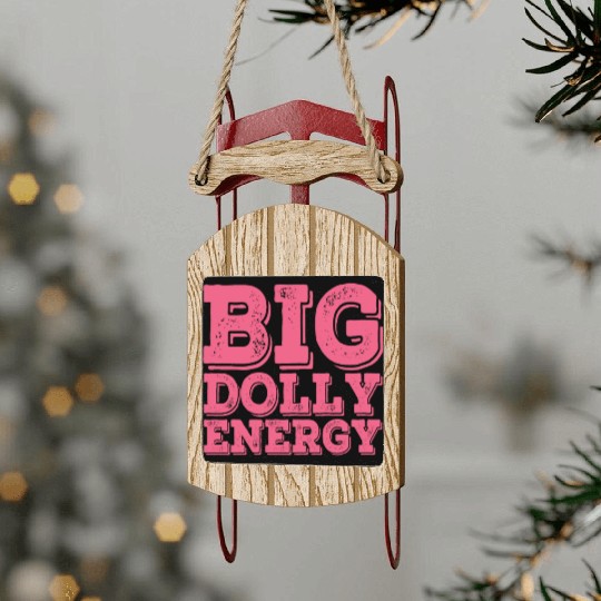Big Dolly Energy Cowgirl Sled Ornaments